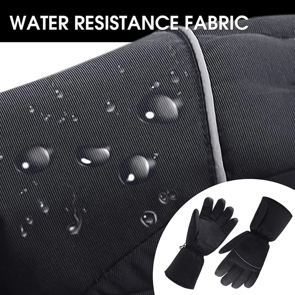 Portable Customize Touch Screen Heated Gloves Thermal Cotton Gloves with Rechargeable Electric Battery Pack