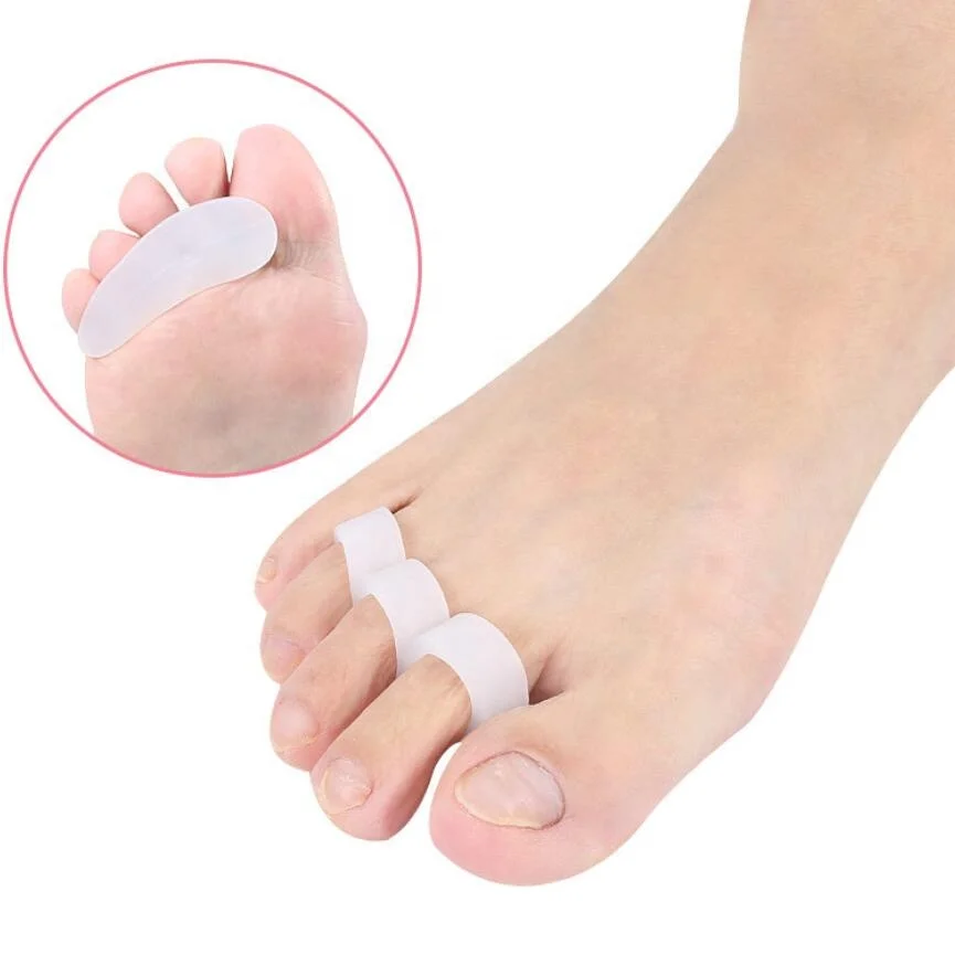 Footcare Hallux Valgus Gel Silicone Toe Sponge Toe Separator Shoes Bunion Toe Corrector Support