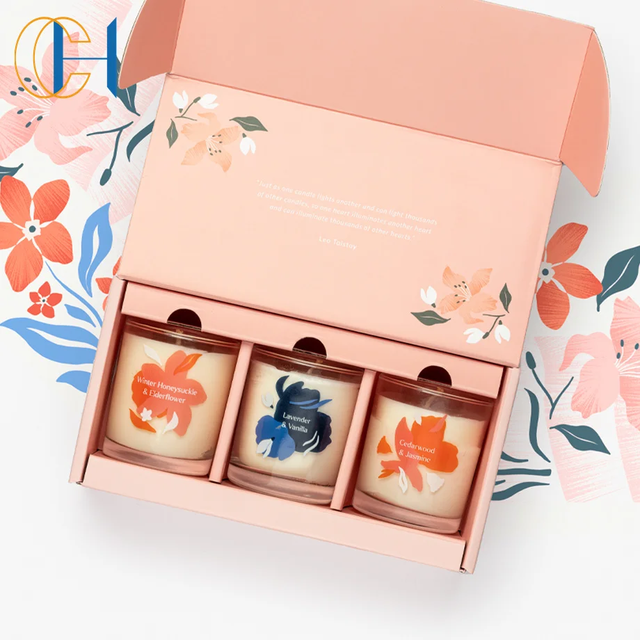 C&H Top Selling Luxury Private Label Custom Scented Soy Wax Glass Jar Candles