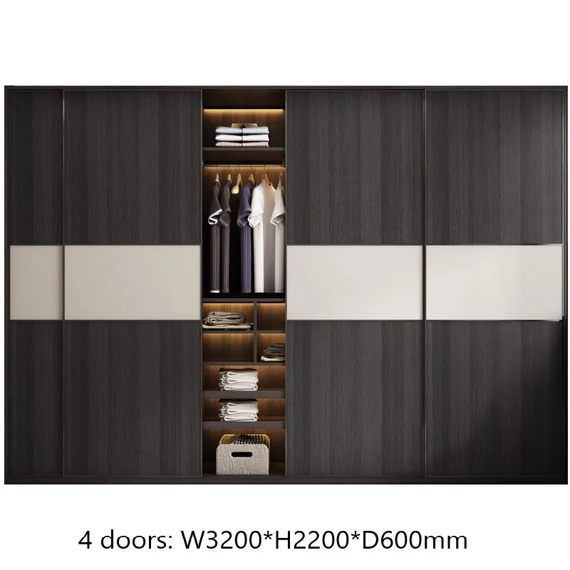 2021 New Popular Modern Closet Wardrobe Storage Wooden Bedroom Big Wardrobe