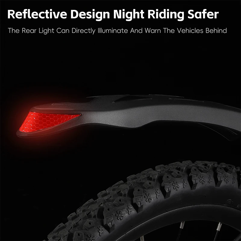 WEST BIKING Quick Installation And Removal Reflective Bike Mudguard Cycling Accessories Bike Bicycle Fenders