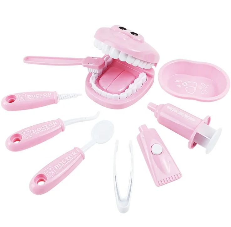  9 Pcs Dental Doctor Nurse Simulation Dentist Suit Play House Medical