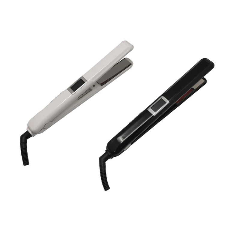 Ultrasonic Infrared Technology Steam Hair Straightener Cold Treatment Flat Iron Titanium Ceramic PTC Plastic French Hotel Use