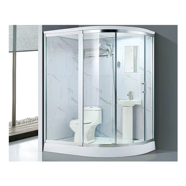Kmry Bathroom Prefab Shower Room All In One Bathroom Shower Unit Prefab Shower Cabin with WC Toilet