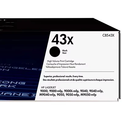 HP 43X Black Original LaserJet Toner Cartridges(C8543X) for M9050 M9040 9000 MFP