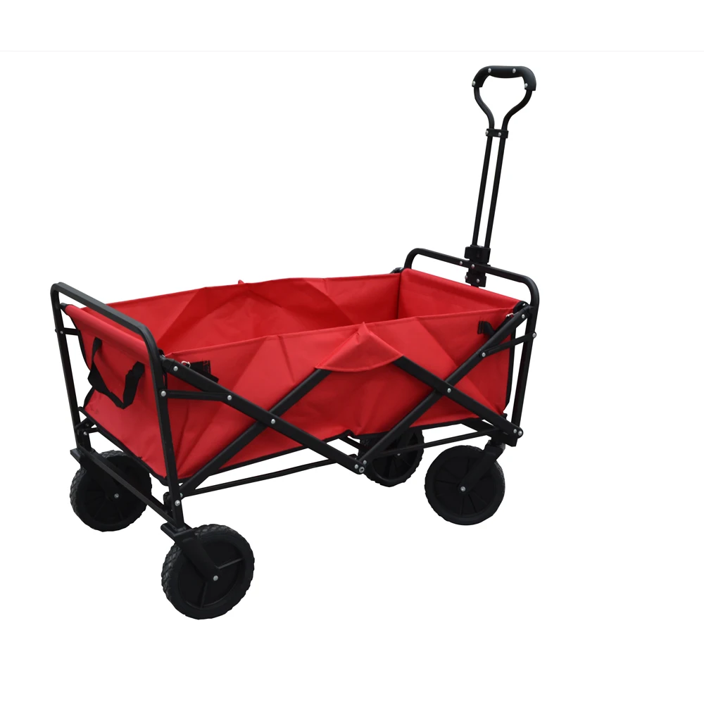 Heavy Duty Collapsible Folding Capacity Outdoor Camping Garden Utility Wagon Yard Cart