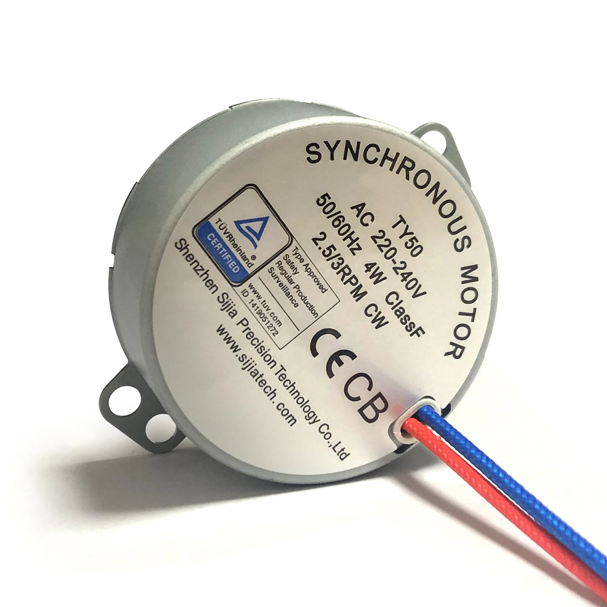 Sijiatech 12V 24V 100-120V 220-240 Volt 4W Mini Ac Gear Box synchronous motor