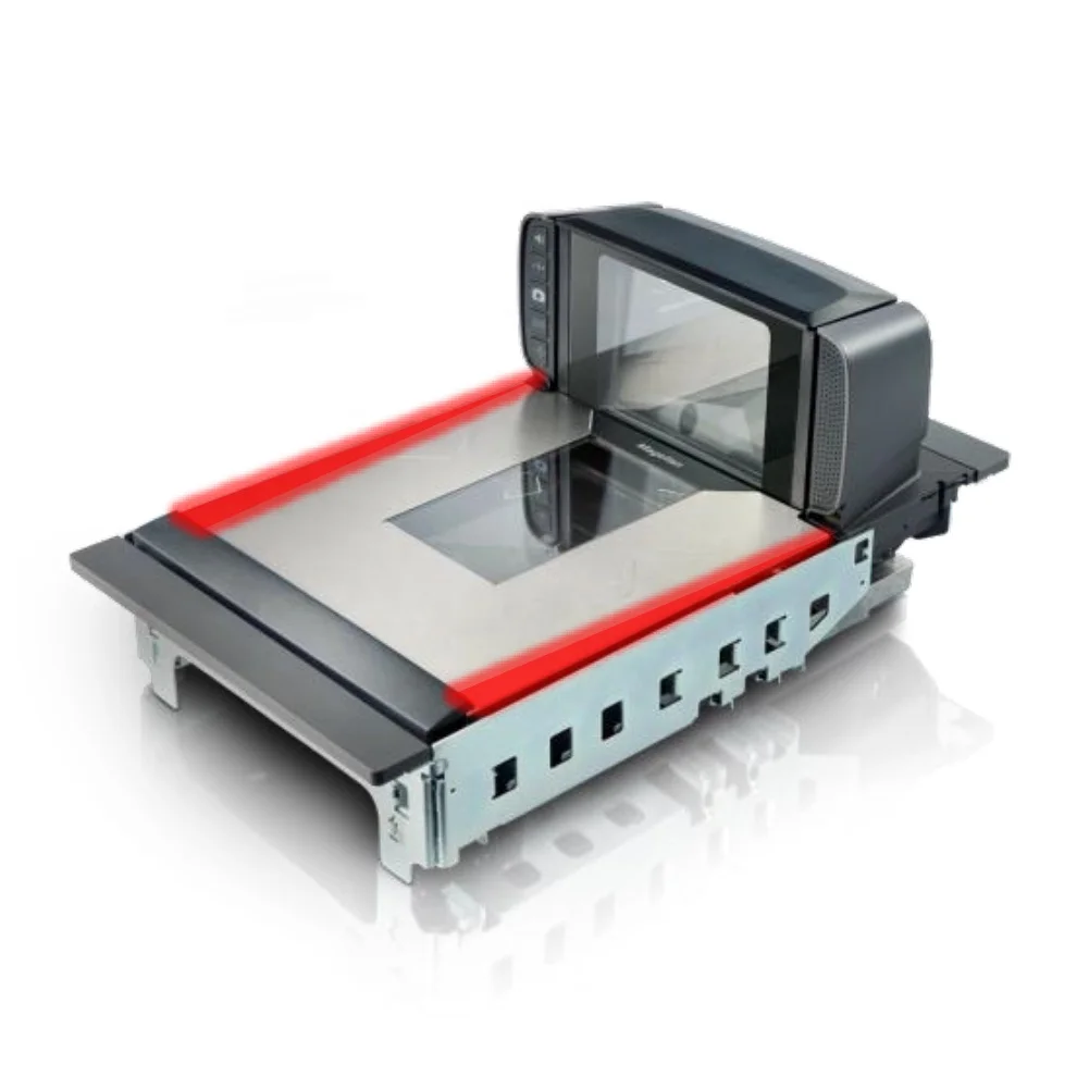 Commercial Supermarket More Scan Volume Cashier Table Bar Code Scanner with Scale Platter