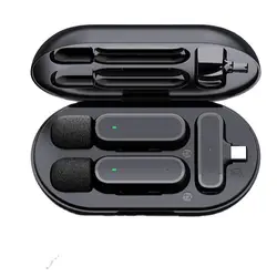 Hot Sale Rechargeable Microphone Noise Reduction Interview Lavalier Wireless Microphones