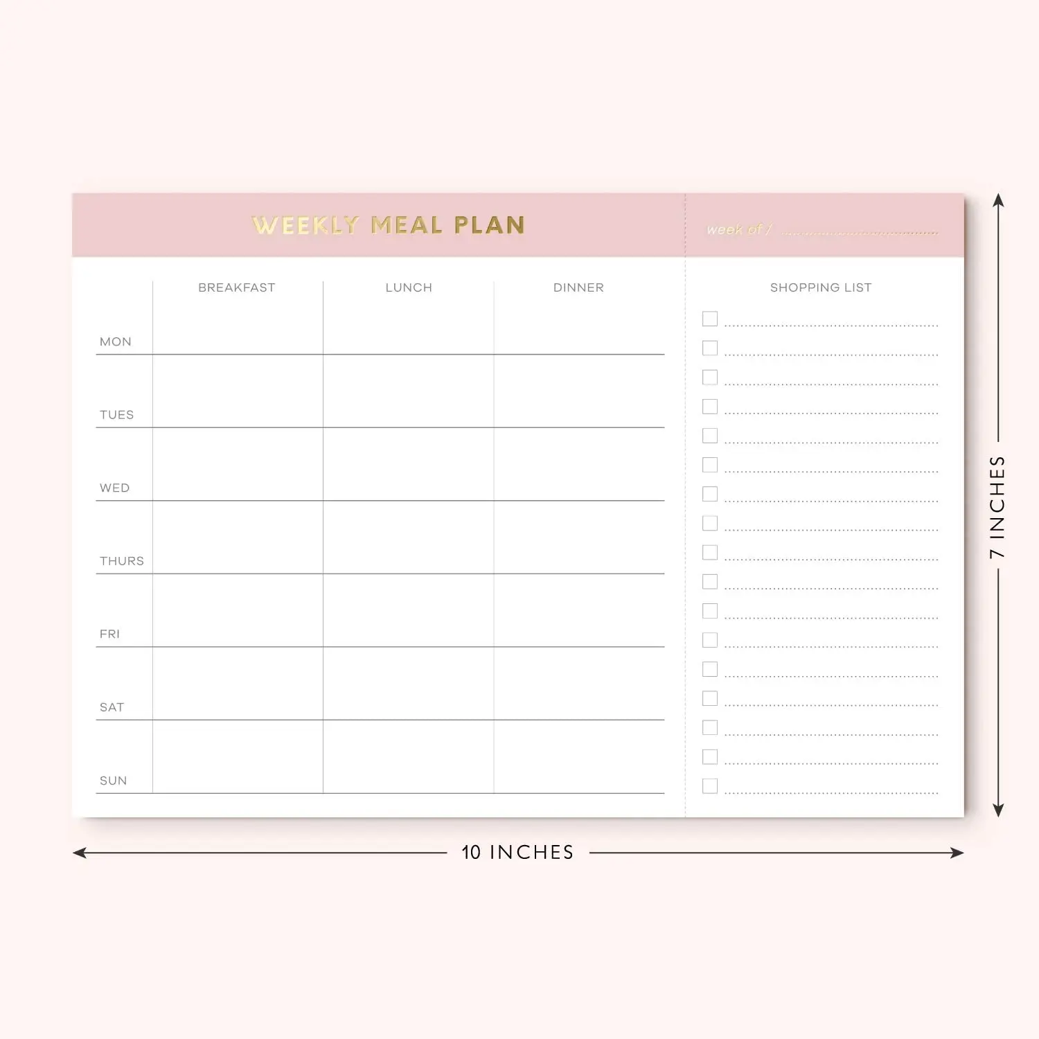 Wholesales 2022 A4 A5 Paper Luxury Custom Printed Logo Journal Memo Pads Daily Planner Weekly Tear Off To Do List Notepads
