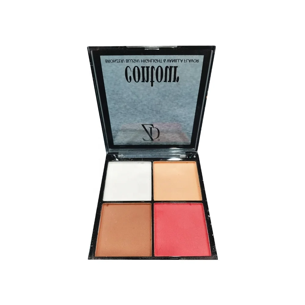 OEM ODM Vegan 4 Color Private Label Makeup Palette Cosmetics Face Palette