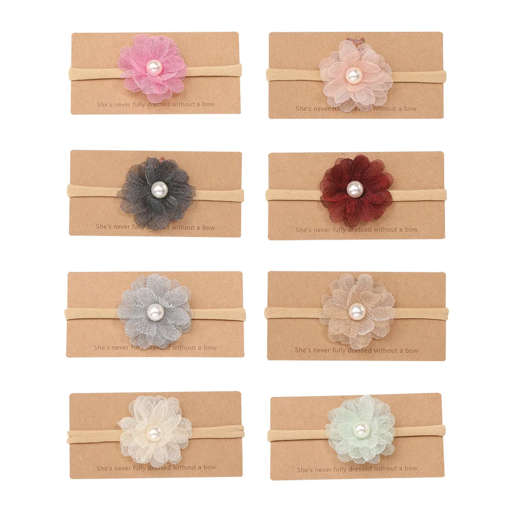 
In Bulk Baby Hair Bands Flower Babies Accessories New Born Toddler Head Bands Wholesale 