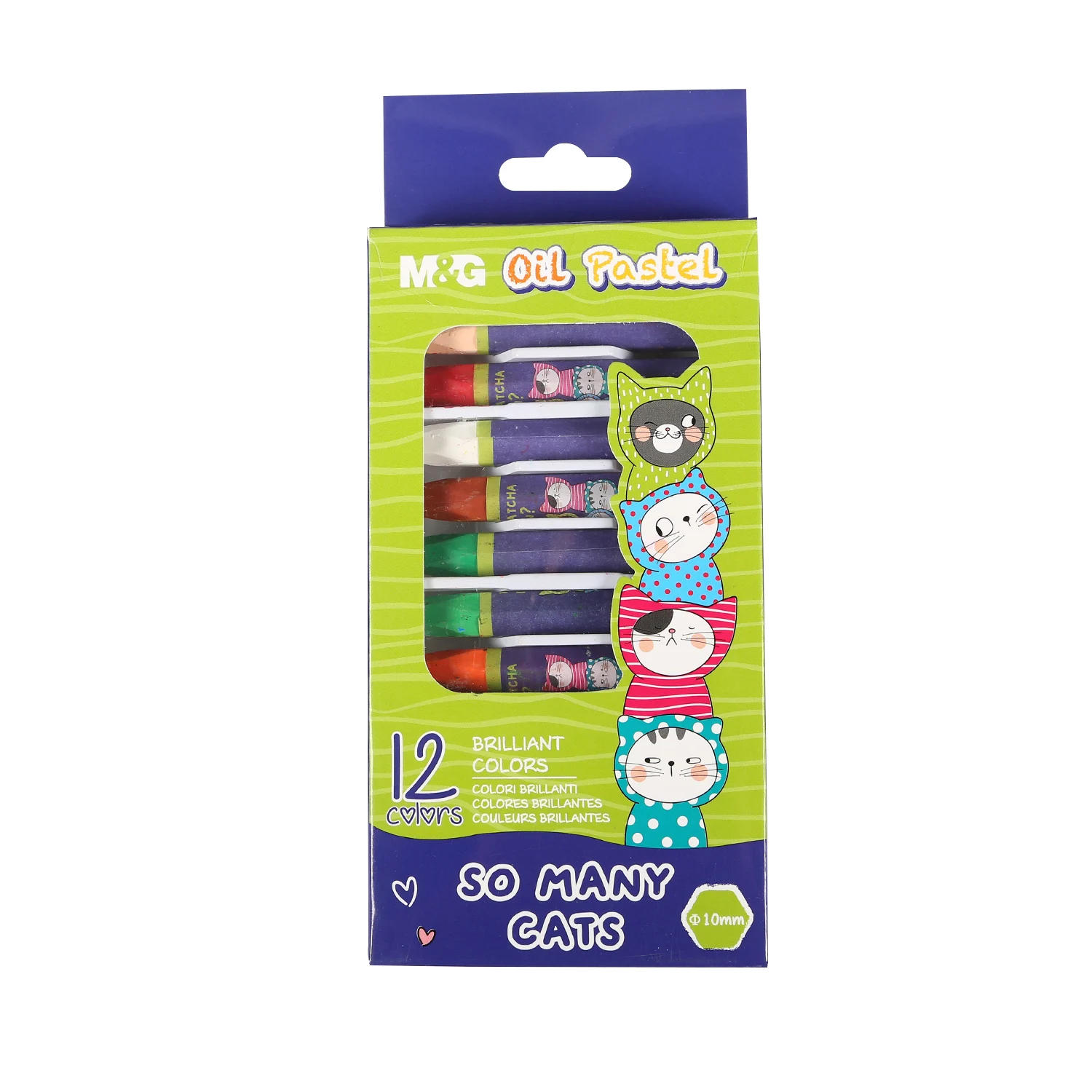 Wholesale 12 18 24 36 Color Soft Kid Hexagonal Shape Oil Pastel Set