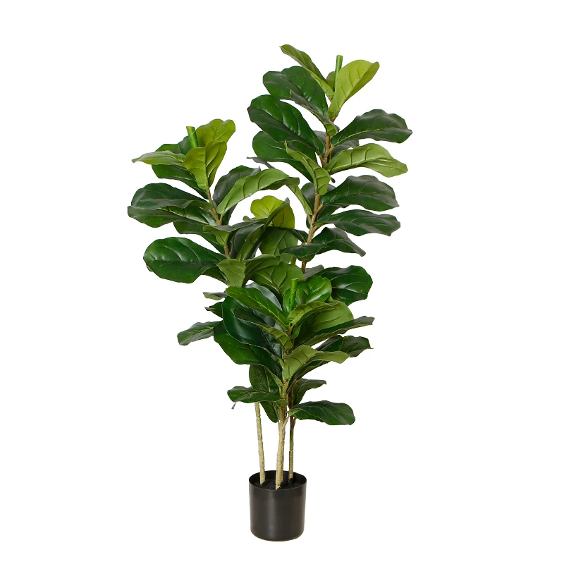Indoor Decoration Artificial Plants Fiddle Leaf Fig Ficus Tree Banyan Tree Home and Garden Decor 105cm