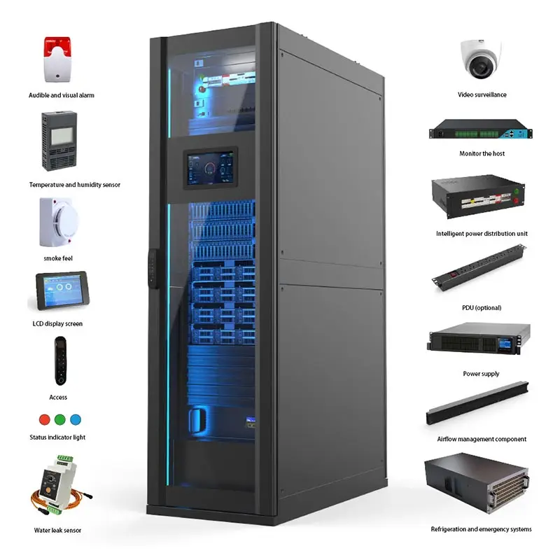 ningbo lepin factory  custom glass door 42U  CAC  server rack IDC network cabinet  price list