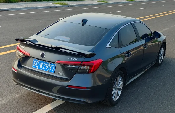 Hot Sale ABS Plastic  New Arrive TR Style Car Rear Spoiler Wing For 11th Gen Honda Civic Car Spoiler 2021 2022