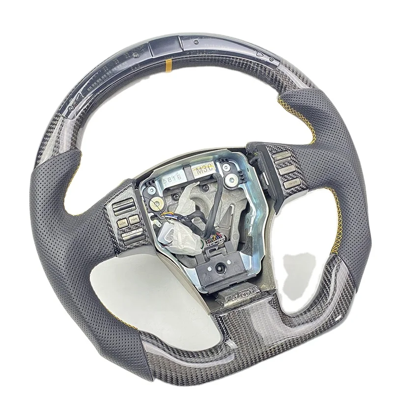 100% реальный светодиод об/мин руль из углеродного волокна подходит для Infinity G37 FX35 Nissan G35