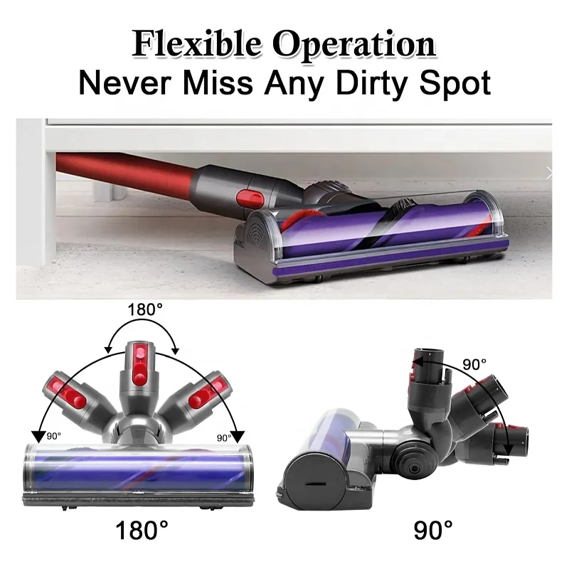 Compatible with D yson V7 V8 V10 Replacement Part  for Hardwood Floor Carpets SV10 SV11 SV12 SV14 vacuum cleaner floor brush