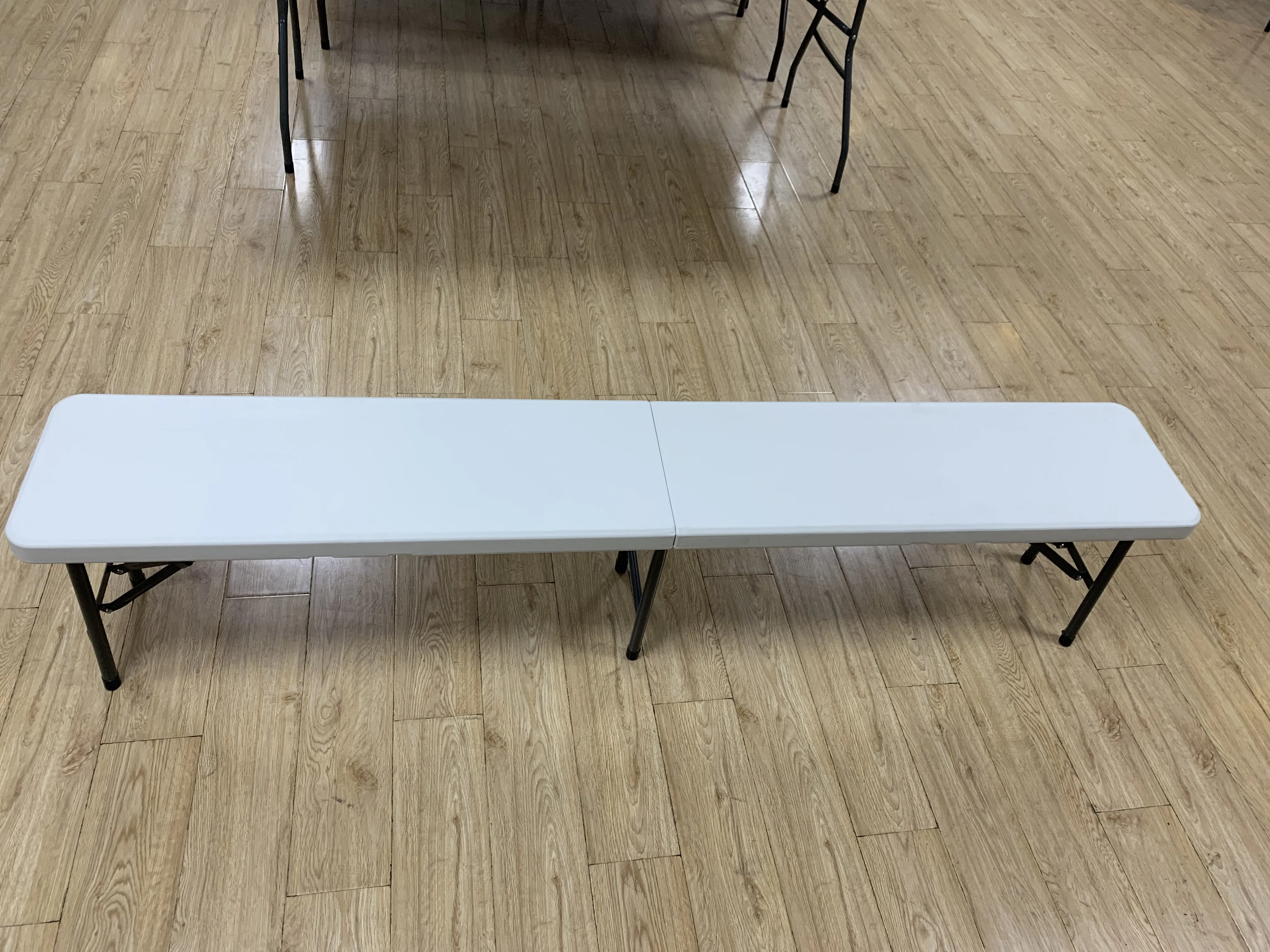 6FT Portable Plastic Camping Dining Folding in Half Bench for Outdoor Picnic Party