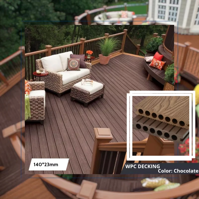 Balcony decking composite flooring outdoor wpc deck flooring