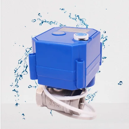 CWX-25S two wires mini motorized valve with manual function
