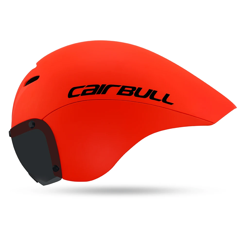 CAIRBULL VICTOR OEM ODM New Triathlon Aero TT Bike Helmet Bicycle Sport Crono Cycling helmet With Switchable Clear Lens