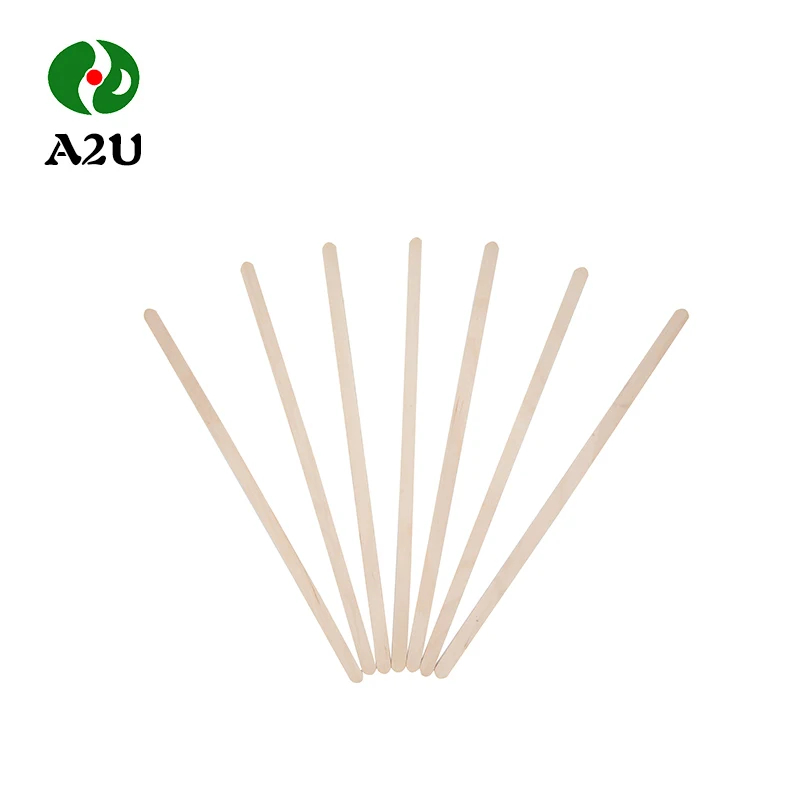 Chinese Factory Wholesale Natural Birch Wooden  Coffee Stirrer Sticks Cheap