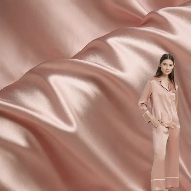Best factory bottom price 100% mulberry silk satin stock colors fabric for breathable home sleep wear or fashion dress