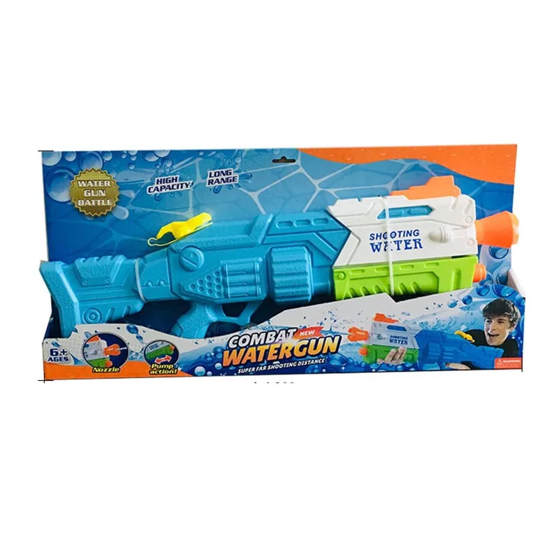 2021 New Design 100% PP Children Pull-out High-pressure Water Gun for Summer Outdoor Water Battle