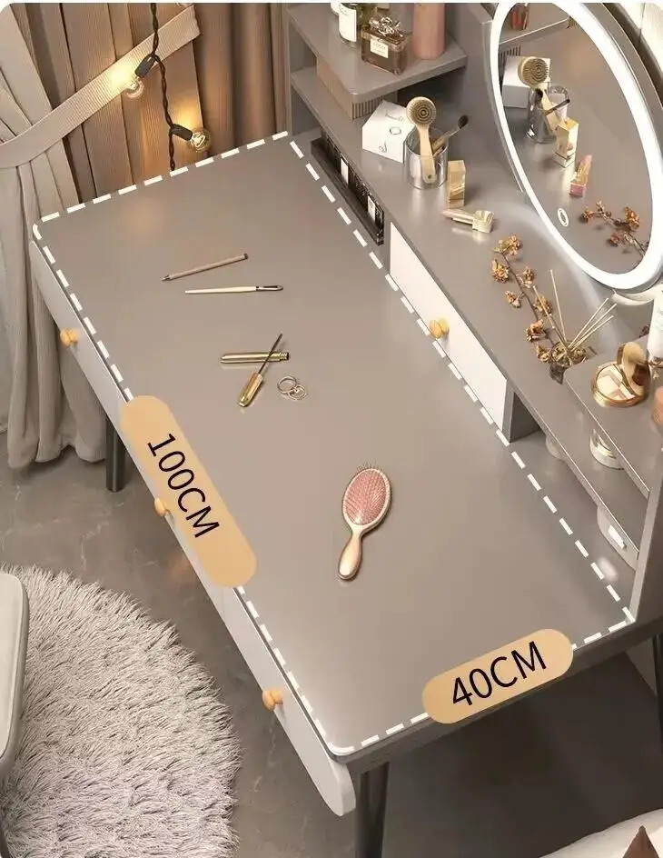 Bedroom Simple Modern Small Storage Cabinet Integrated Small Apartment Internet Celebrity Ins Style Dressing Table