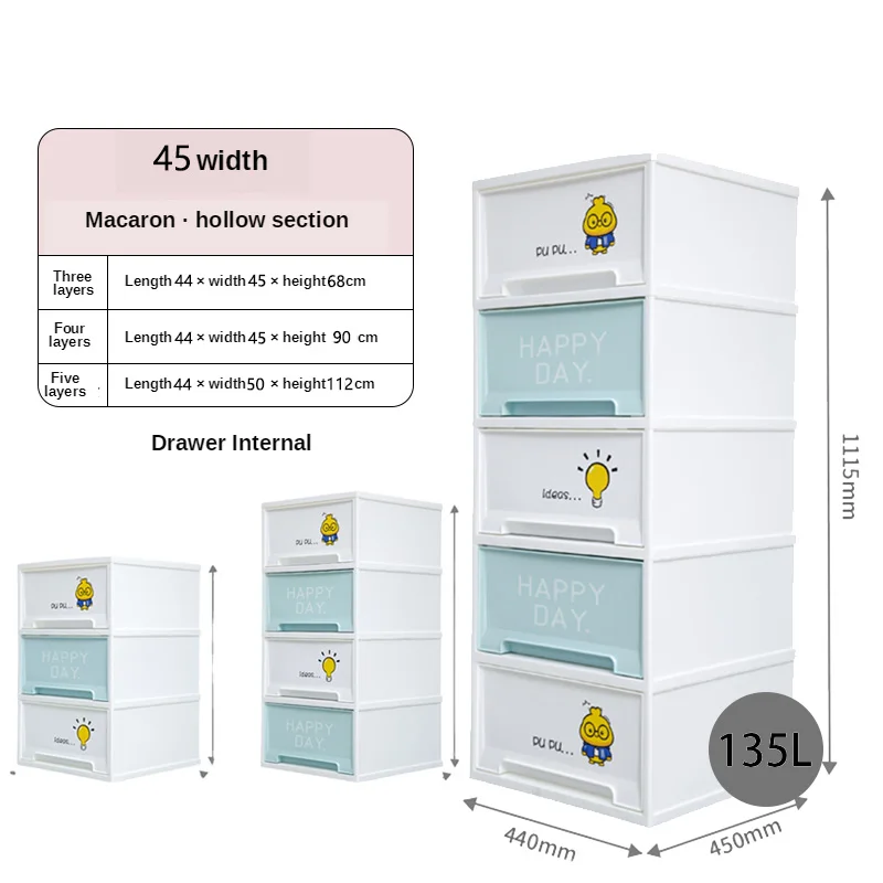 G-5089 Children Baby Wardrobe Children Toy Wardrobe Plastic Storage Closet Plastic Kitchen Cabinets Storage