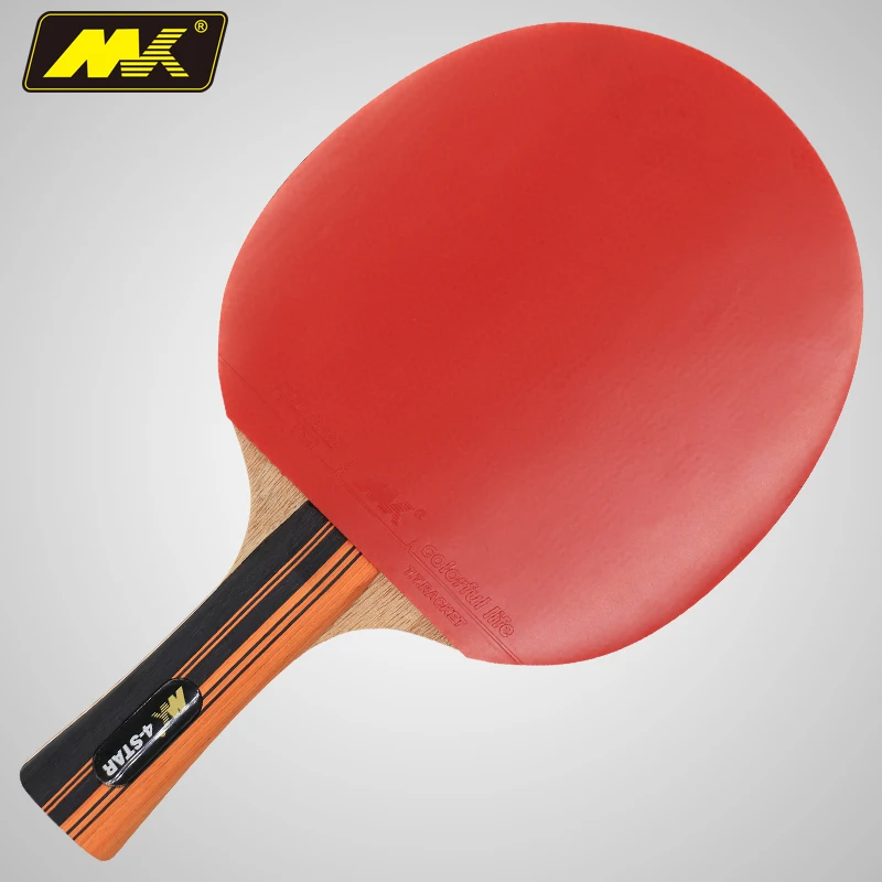 Small MOQ Customized International Standard 7 Layers Wood Carbon Training Ping Pong Paddle Table Tennis Racket with 2mm Sponge
