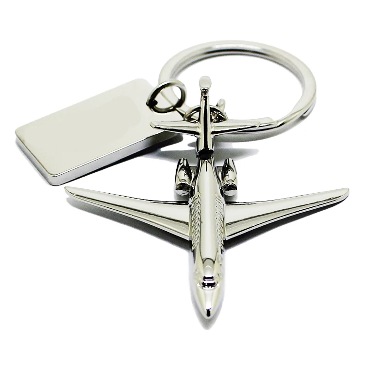 Китай, производство, оптовая продажа, индивидуальный логотип, 3D металлический самолет, брелок