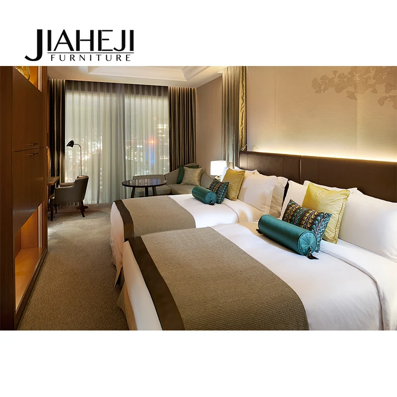  JIAHEJI-A002 Лидер продаж набор мебели для спальни кровать 5 звездочный отель