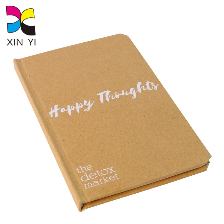 A5 FSC Paper Kraft Paper Journal Books Hardcover With Foil Stamping Customized Notebooks