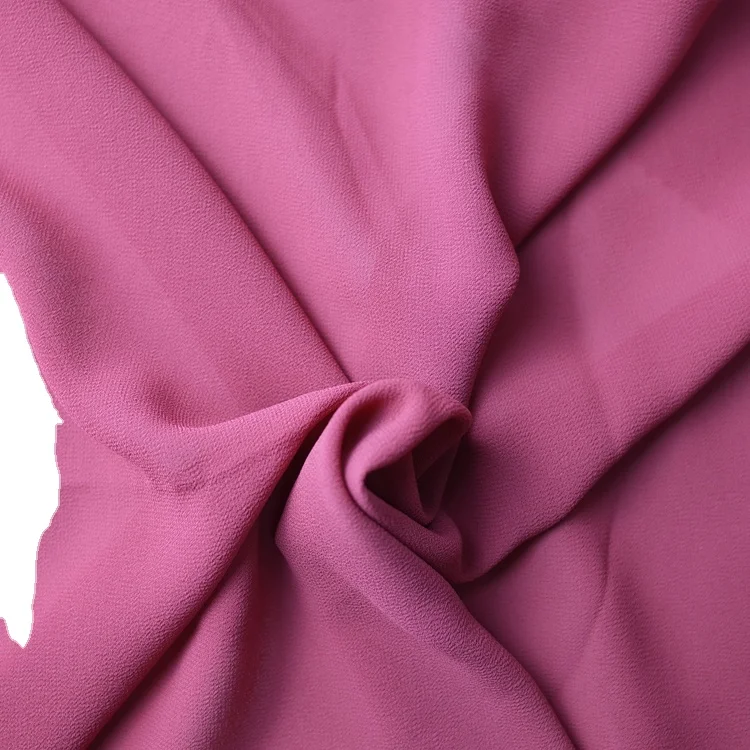 
HHTT12051 HIGH TWIST SILK FINSH CHFFION CREAP FABRIC OF LADIES SHIRT 