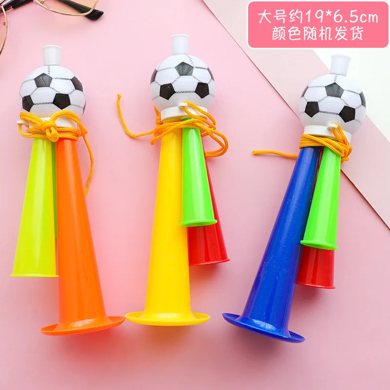 factory direct fussball fans trumpet football fan sport fan horn plastic horn plastic cheerleading horn
