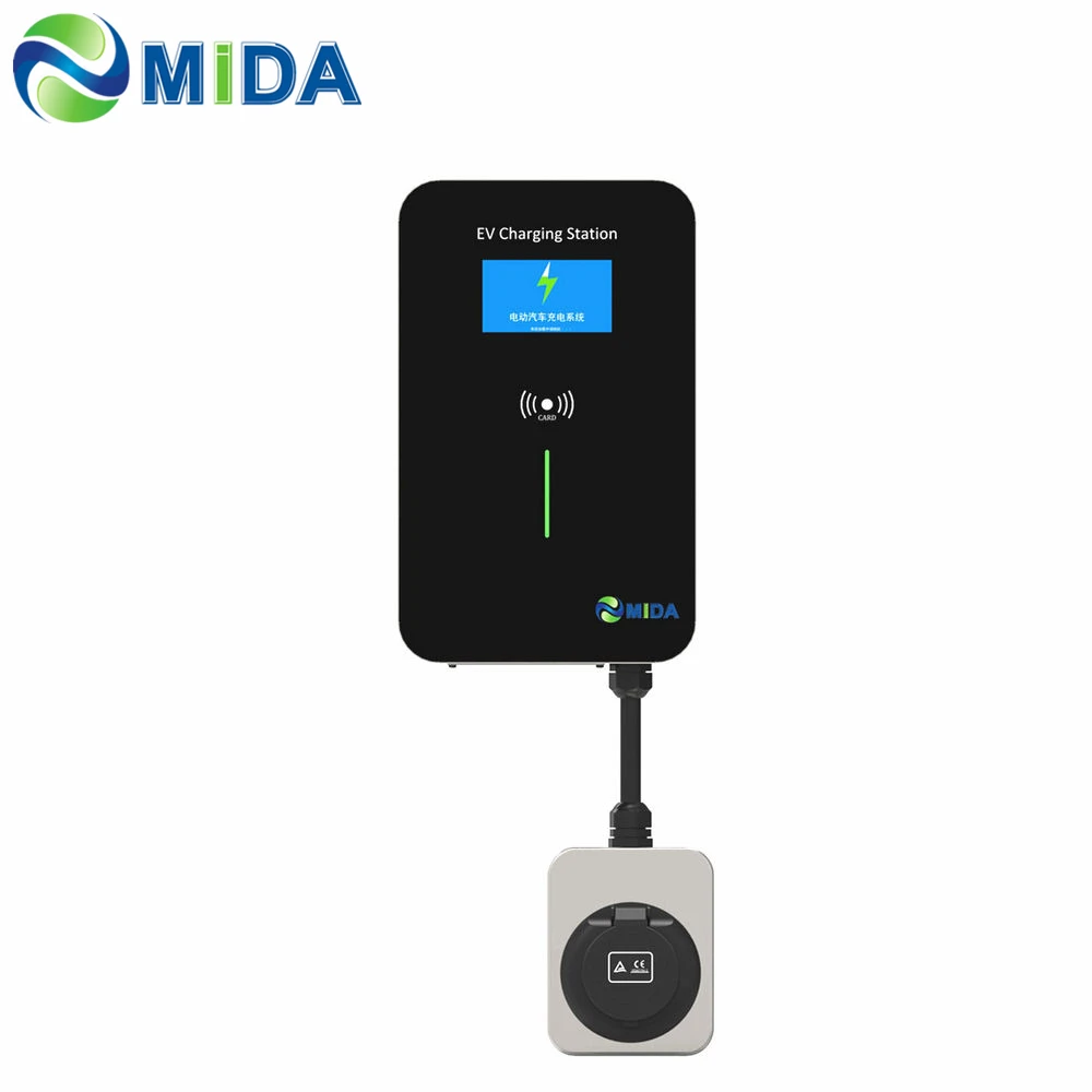 22KW Wall Mounted  EV charging station wall box 22kw with RFID function ev charger