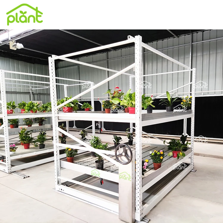 Оптовая продажа, вертикальная стойка для выращивания растений 4x8 футов, аэропоника, двойной столб, вращающиеся столы, многоуровневый гидропонный скользящий стол для выращивания растений