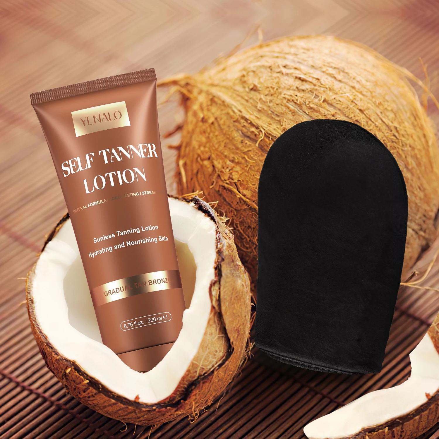 Набор для автозагара и загара органический лосьон без солнца натуральный загар