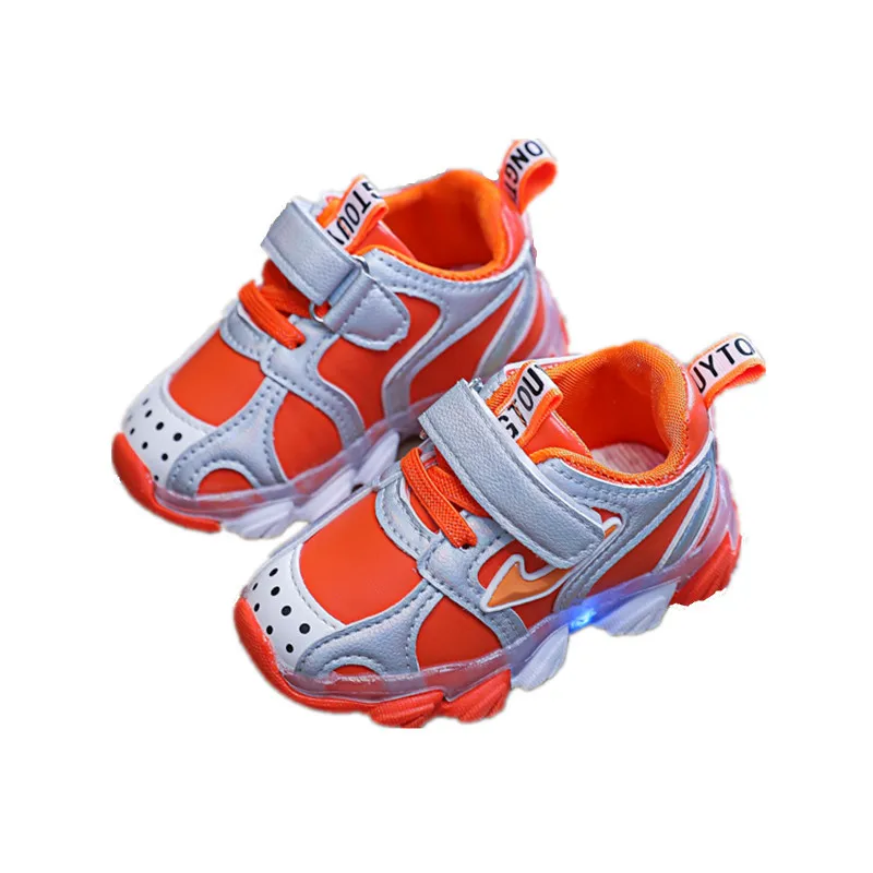 
Hot Sale Slip On Led Light Up Kid Led Flash Sport Shoes Sneakers 