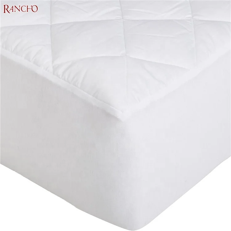 Bedding Quilted Fitted Mattress Pad waterproof Mattress Cover Stretches up to 16 Inches Deep Mattress Topper