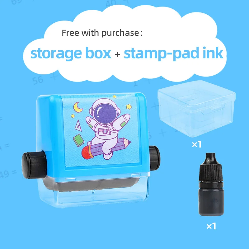 Custom Addition And Subtraction Calculation Practice Roller Stamp Toy Early Educational Tutoring Learning Math Toys For Kids