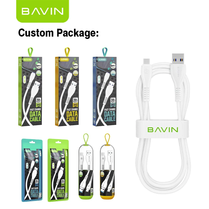 BAVIN Fast Charging Phone Iphone Type-c Micro Usb Cable Wire Data Cables