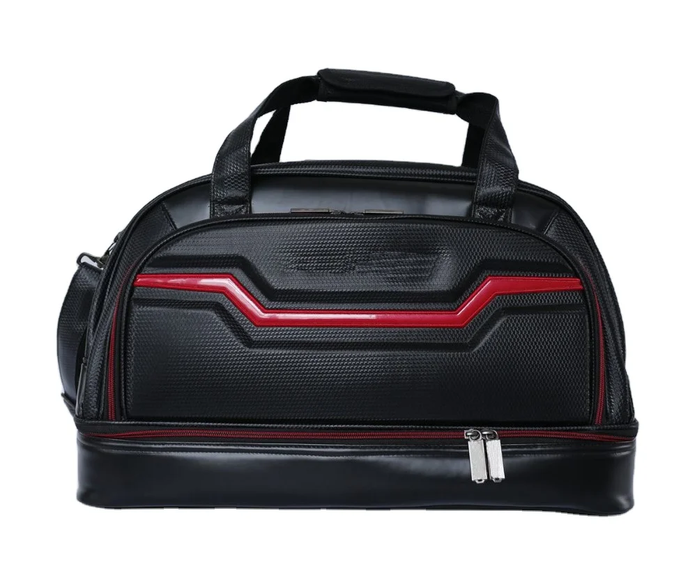 PU leather Golf Duffle Boston Bag