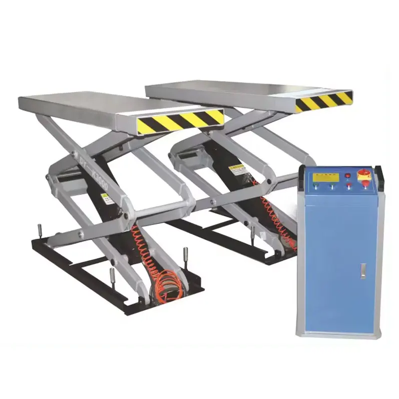 Factory price Hydraulic Scissor car Lift Ultra-thin Scissor Lift Super Thin Scissor Car Lift