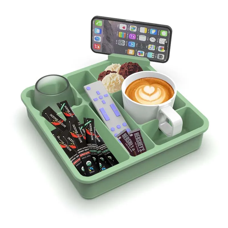 Wholesale Waterproof Anti-Spill Couch Drink Holder Silicone Couch Cup Holder Tray For Snacks Organizer
