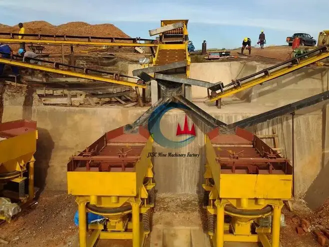 15-20TPH Coltan Tin Process Separator Plant Gold Gold Mobile Jig Concentrator Mining Machine