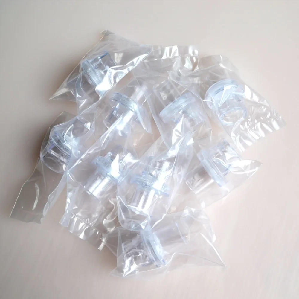 Pocket CPR Oxygen Inlet Accessories Mouthpiece For CPR Resuscitator Mask mouthpiece for CPR One-way Valve AED traini Transparent