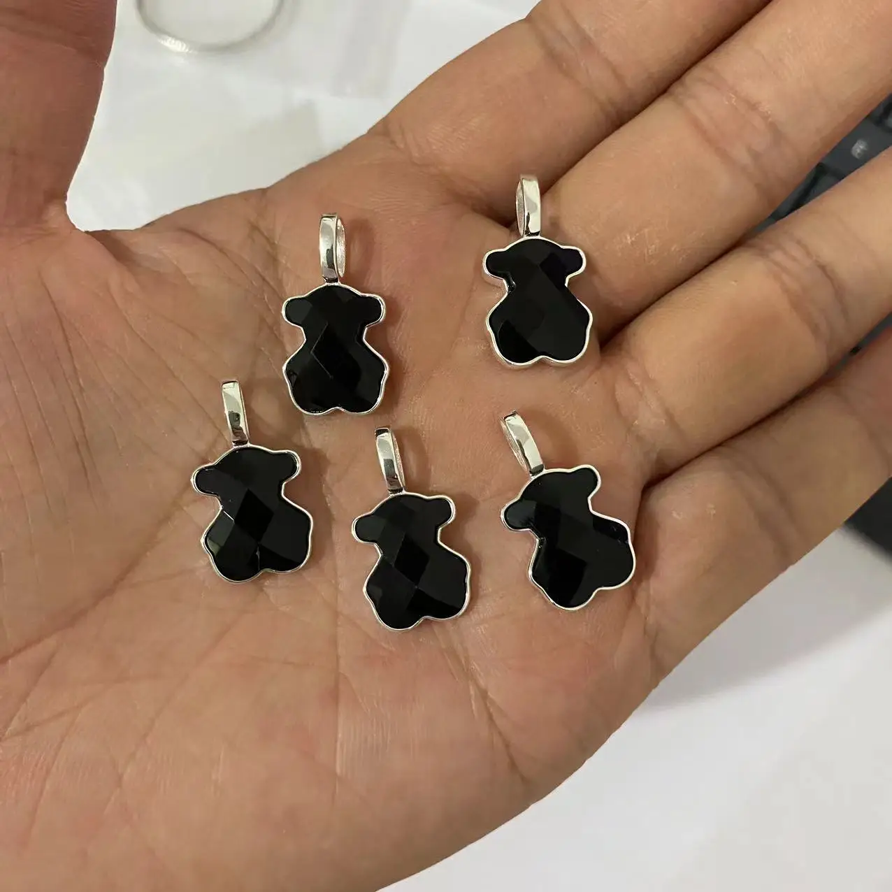 Wholesale price 2023 newest 925 sterling silver spain bear touses pendant for necklace jewelry for women gift